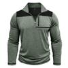 Men's Pullover Mock Neck Sweatshirts Athletic Casual Long Sleeve Golf Shirts