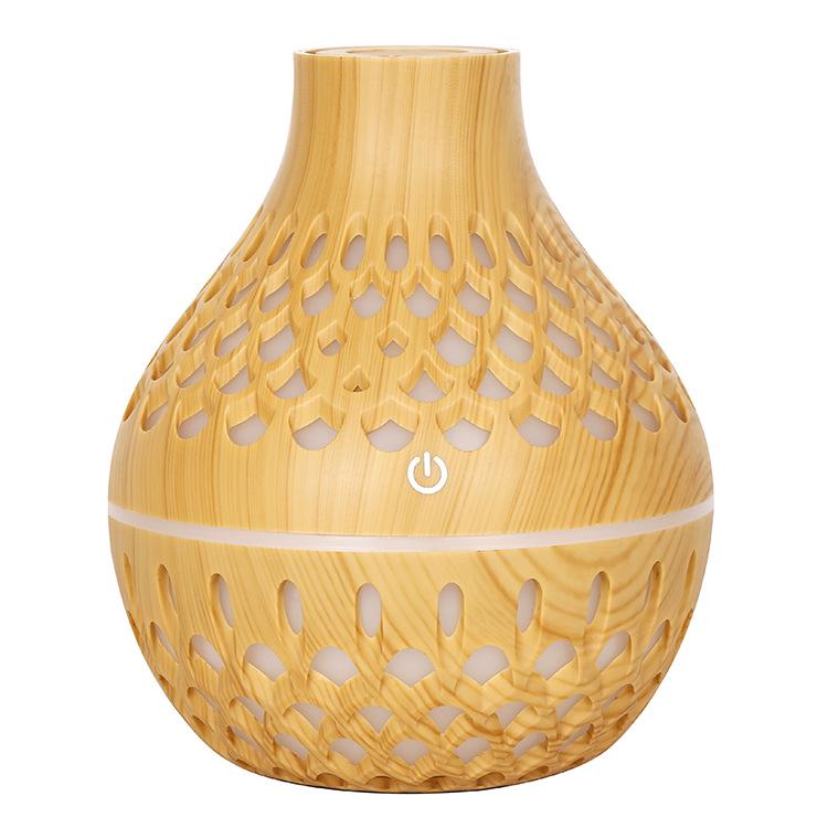 Креативный USB-увлажнитель воздуха с функцией ароматерапии и эффектом дыма и древесной фактуры с возможностью нанесения индивидуального логотипа