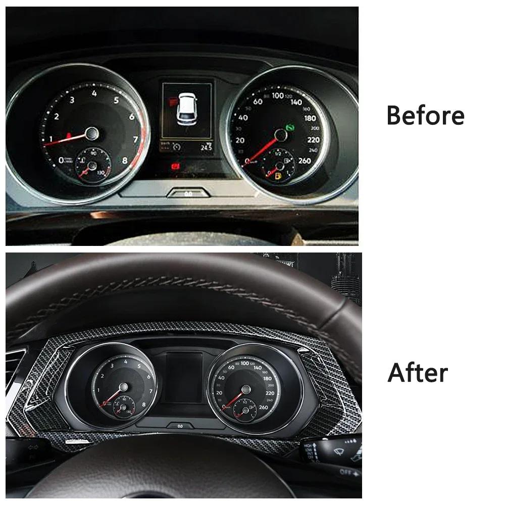 Для Volkswagen VW Tiguan 2017-2019 карбоновый цветной молдинг автомобиля отделка салона аксессуары центральная консоль декоративная наклейка