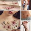 Large Rose Flower Tattoo, Rose Temporary Tattoo Woman, Rose Temporary Flower Tattoo Design