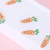 20 шт. скрепок в форме моркови, двухцветные милые скрепки для файлов-планировщиков
