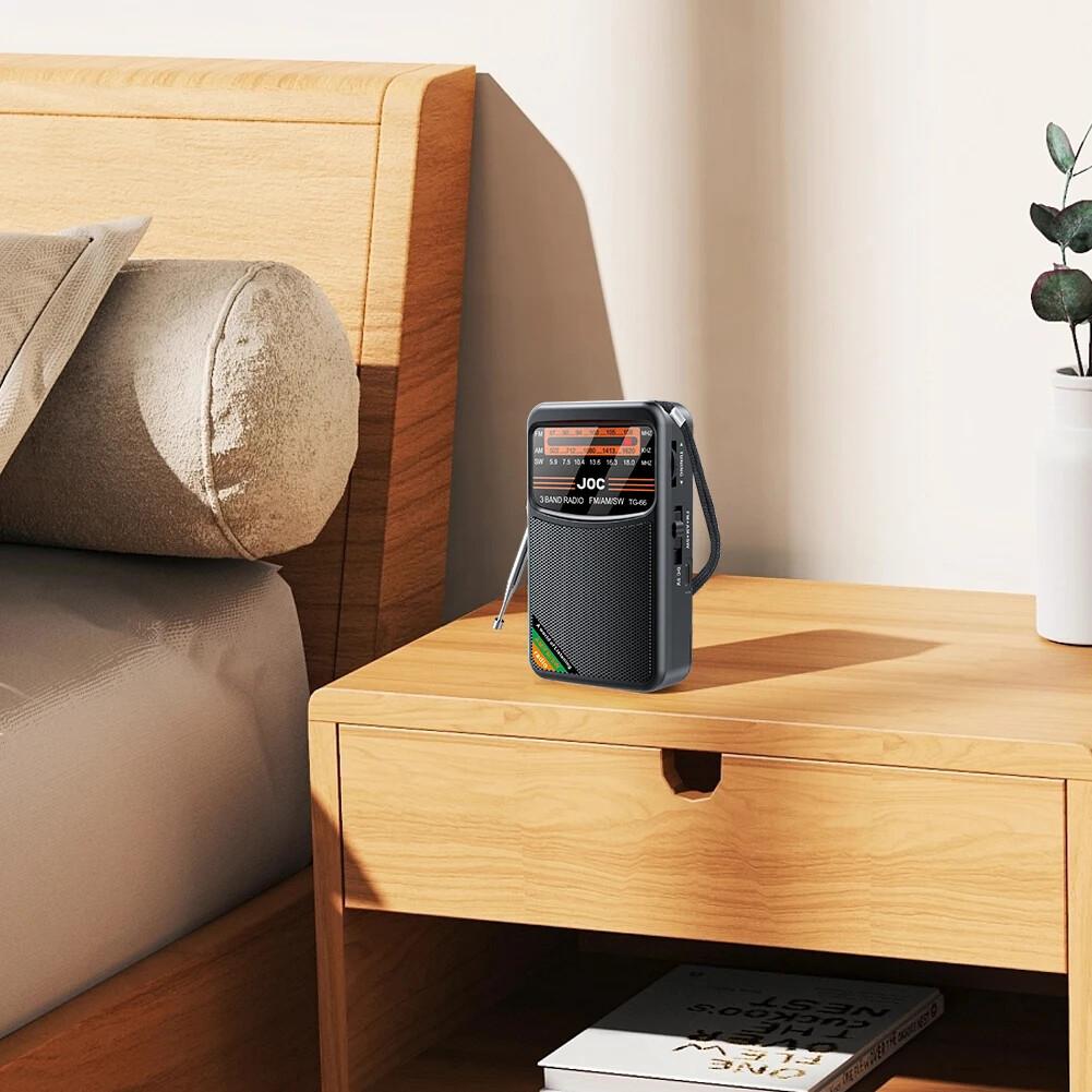Мини портативное радио AM/FM/SW, перезаряжаемый динамик, приемник с HD-экраном