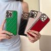 Роскошные 3D чехлы из кожи с алмазным узором и покрытием для iPhone 17 16 15 Pro Max 14 11 12 13, противоударный бампер, защитная крышка с твердой линзой