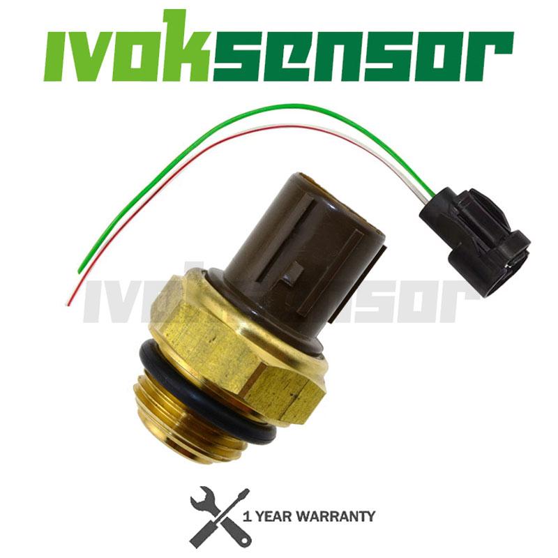 2pcs Radiator Coolant Water Temp Fan Switch Temperature Sensor For Honda Acura Pilot Odyssey Isuzu 37870-PK2-005 37760-P00-003