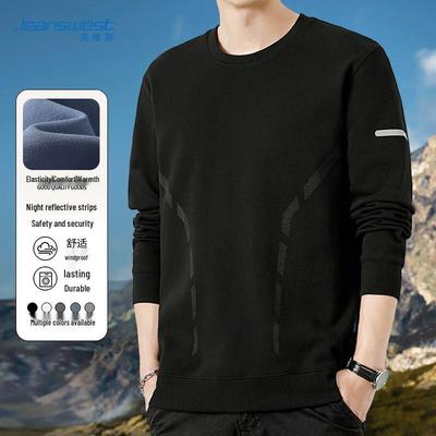JEANSWEST Мужской повседневный свитшот с круглым вырезом и длинными рукавами