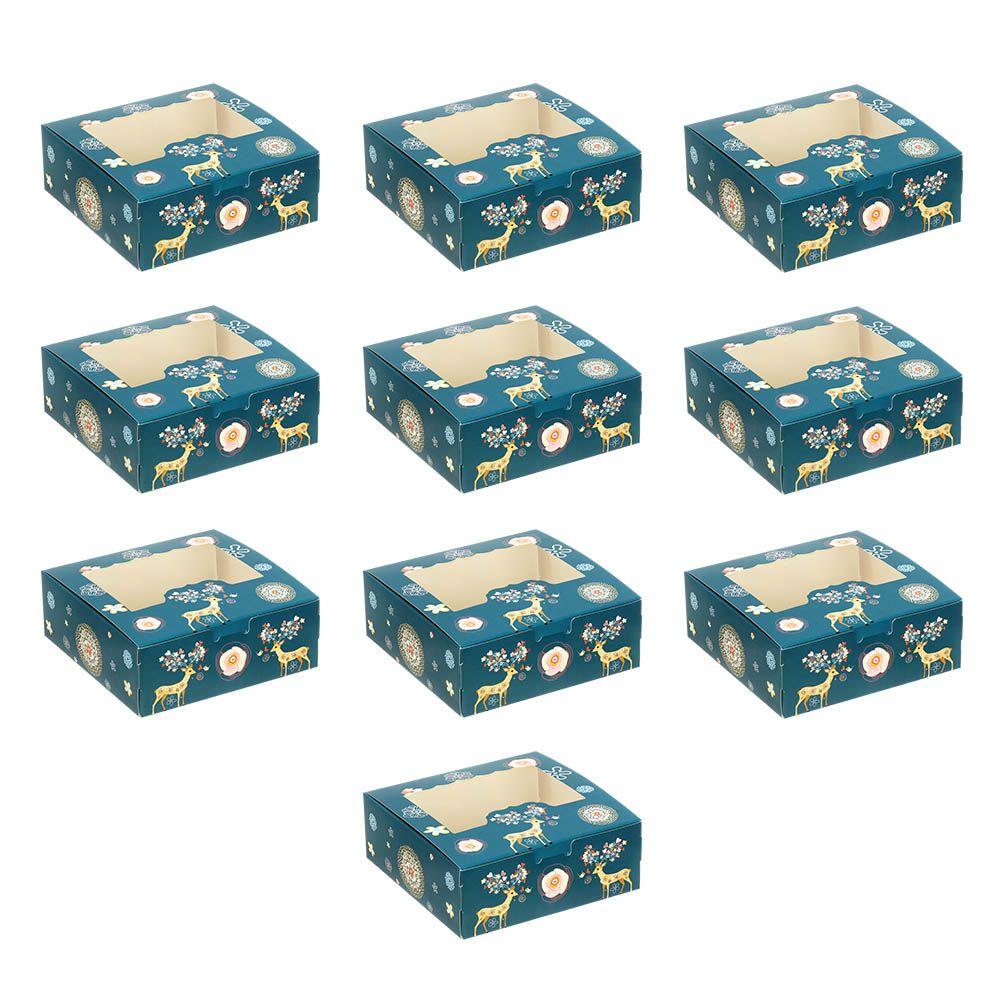 Коробка для упаковки торта с 4 чашками, подарочная упаковка, рождественская подарочная коробка, рождественские картонные коробки для торта