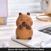 Ручная работа Деревянная статуэтка капибары Классическая резная и расписная деревянная скульптура Фигурка Милая капибара Резьба по дереву Декор для дома