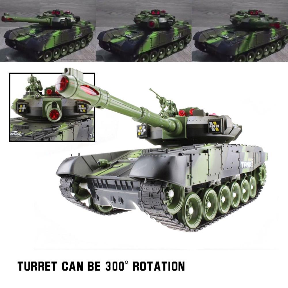 2204 New 1:12 33/44CM Super RC Tank Launch Cross-Country Tracked Remote Control Vehicle Charger Battle Hobby Boy for Toys Kids Children Gift