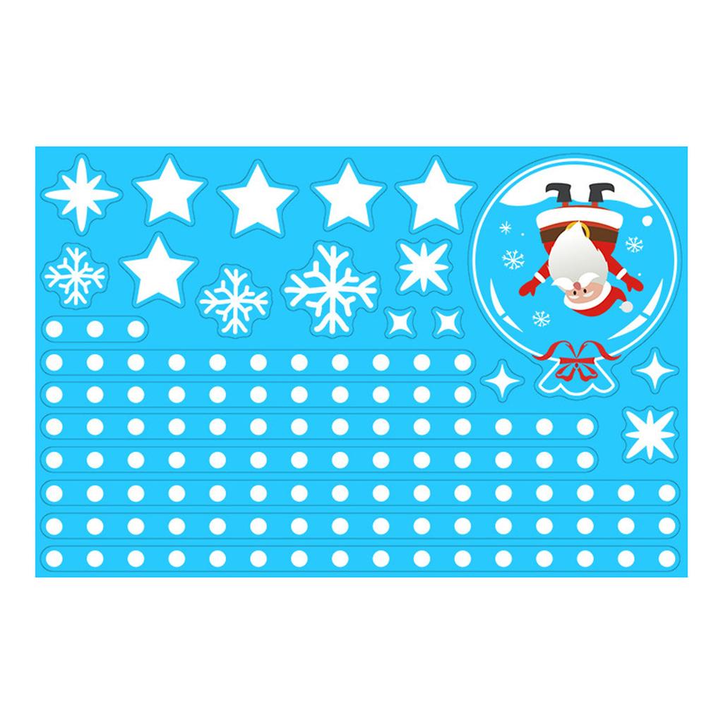 Electrostatic Glass Stickers On Christmas Windows And Christmas Stickers On Walls