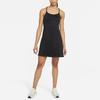Nike Sportswear Icon Clash Solid Fit Backless Tie Casual Sports Dress Women Dresses Black CZ9335-010
