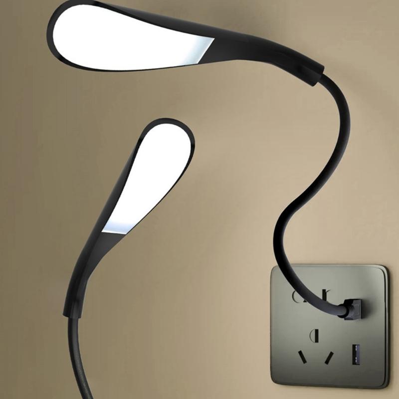 USB 5V Сенсорный светодиодный ночник с 3 уровнями яркости, регулируемыми углами, для прикроватной зоны, учебы и кемпинга