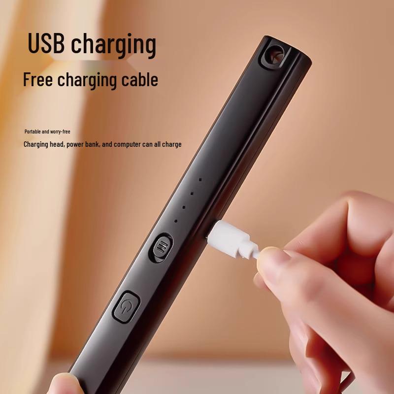 Перезаряжаемая зажигалка для ароматических свечей с длинной ручкой – Электронная импульсная удлиненная зажигалка для газовых плит