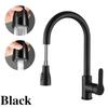 Spring Brushed Nickel Kitchen Faucet Deck Mounted Mixer Tap 360 Degree Rotation Stream Sprayer Nozzle Kitchen Sink Hot Cold Taps