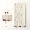 Four Seasons Fresh Plain Bali Yarn Cotton And Hemp Texture Scarf Womens White Small Aromat Flower Printed Tassel Silk Scarf Shall
