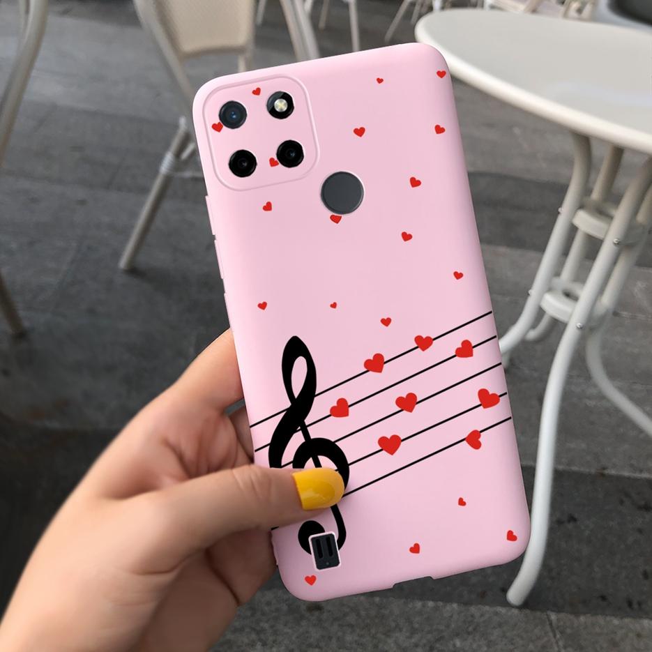 Чехол для Realme C21Y RMX3261 Милые подсолнухи Перо Мягкий силиконовый задний чехол для телефона Для Realme C21Y C 21 Y Чехлы Сумки RealmeC21Y