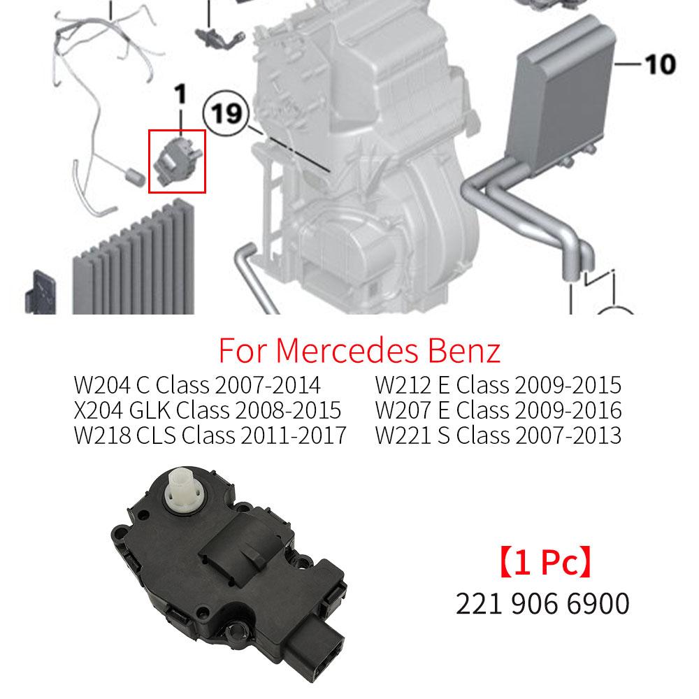 For Mercedes W204 W212 W207 W221 W218 Car Air Heater Climate Control Actuator Bracket Servo Motor For Benz C E S GLK CLS Class