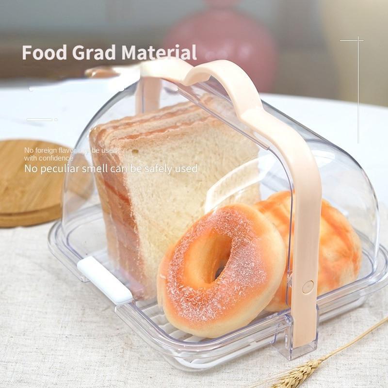 Kotak Penyimpanan Lutsinar, Serbaguna, Mudah Alih, Dimeterai, Sesuai Untuk Pembersihan Roti, Pinggan Makan Dan Sudu, Penyimpanan