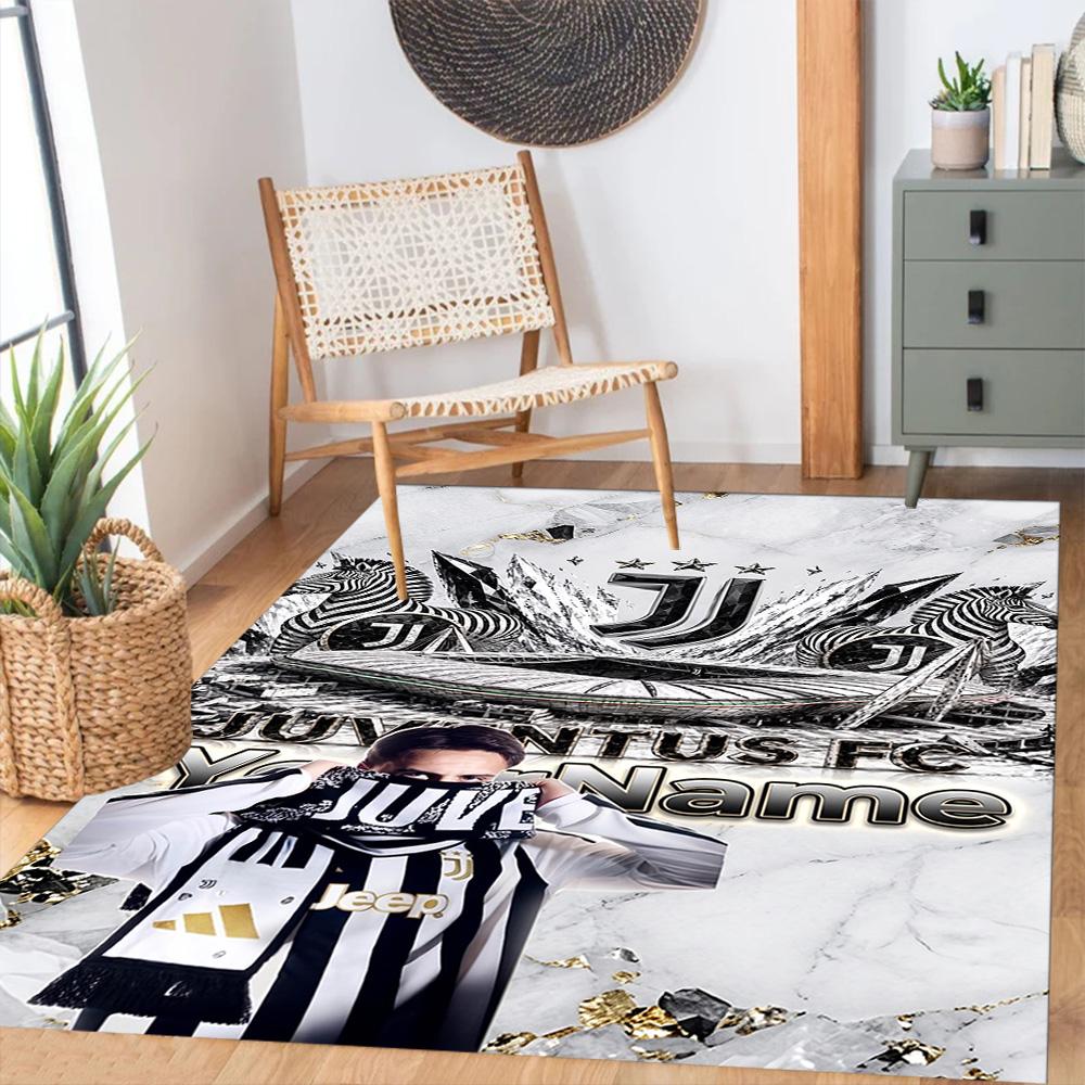 Juventus Customized Name Carpet Perfect for Dining Room Decorate room Hallway Foyer Antislip Carpet Office home decor Perfect Gift for Women/Men
