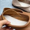 Johnature Vintage Handmade Genuine Leather Flats Shoes Comfortable Soft Sole Solid Color Slip-on Shoes