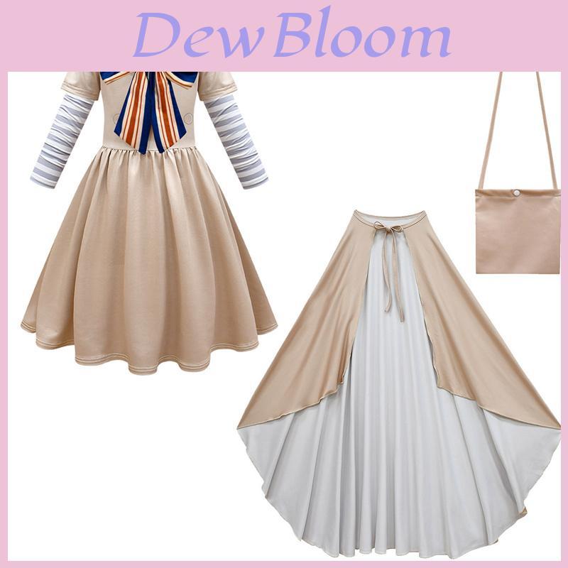 M3gan Cosplay Dress Set Girlsladylik Outfit Party Costume Bag Cloak Daily Fans