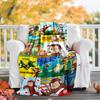1pc Curious George8 Theme Blanket - Digital Print, Polyester, Cozy for All Seasons, Perfect for Outdoor, and Travel