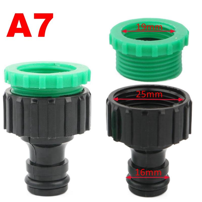 2 шт. Пластик 1/2 3/4 1 дюйм Наружная/внутренняя резьба Садовое орошение Быстроразъемное соединение Кран Водопроводный кран Соединитель Адаптер