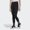 Adidas Originals Logo Print Elastic Waist Leggings Women Bottoms Black HM1766