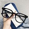 Big Square Frame Woman Glasses Fashion New Rice Nail Anti Blue Light Reading Glasses Female Green Leopard Leg Presbyopia Eyewear