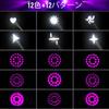 BETOPPER Beam Light LED Stage Light Stage Lighting Spotlight Dimmable Disco Light Rotating Light 12 GOBO 12 Colors 150W LED Par Light DJ Light Disco