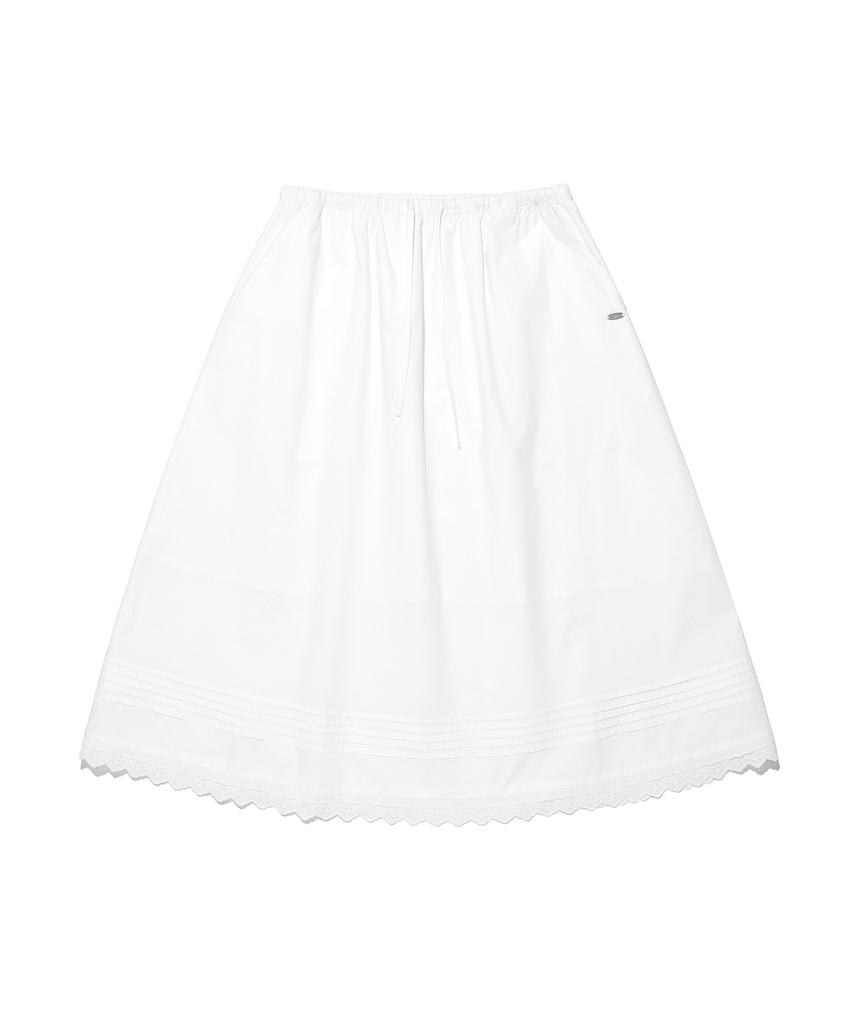 Lee Women'S Frill Long Skirt White