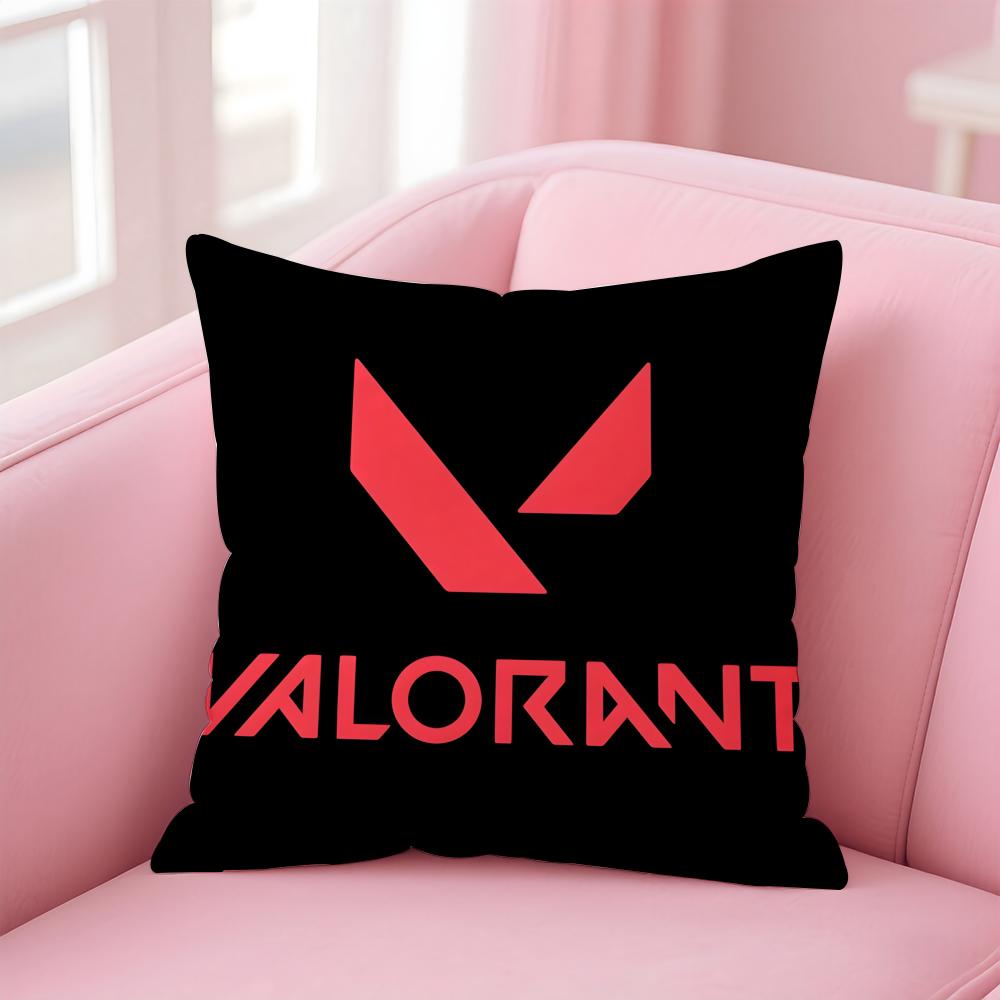 game tactical VVALORANT Cushion Cover Pillow Case Soft Friendly Fabric Concealed Zipper