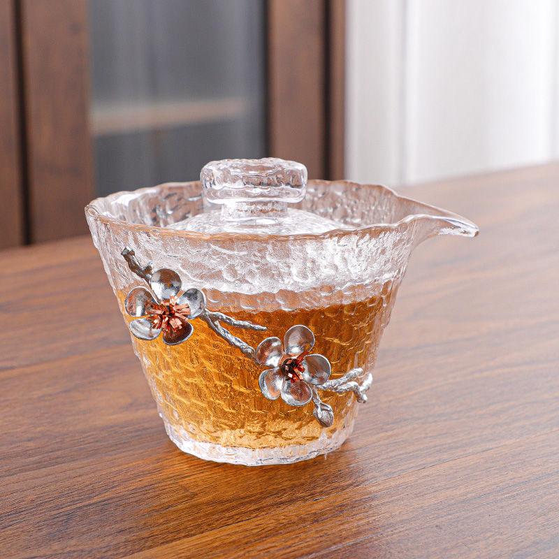 Набор из цветущего стекла Gong Dao Bei и чайных чашек – элегантный кувшин Fairness с подходящими чашками для чайной церемонии