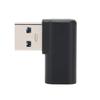 Адаптер USB A 3.0 (папа) к USB Type-C (мама) под углом 90 градусов, левый угловой разъем для Android-компьютера