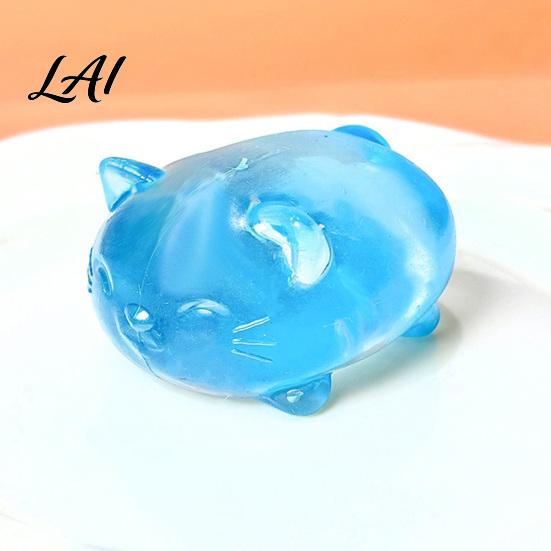 Maltose Slow Rebound Cute Cat Squeeze Toy Transparent Small Shaped Rise Relaxing Sensory for Stress Relief