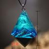 JMXD-Ocean Jellyfish Resin Luminous Pendant Luminous Necklace Personalized Capsule Handmade Couple Birthday Gift for Men and Women