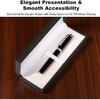 Leather Pen Box Single Case Empty Rectangle Pen Boxes for Fountain and Ballpoint Pens Display Organizer Storage Case for Men and Women Business