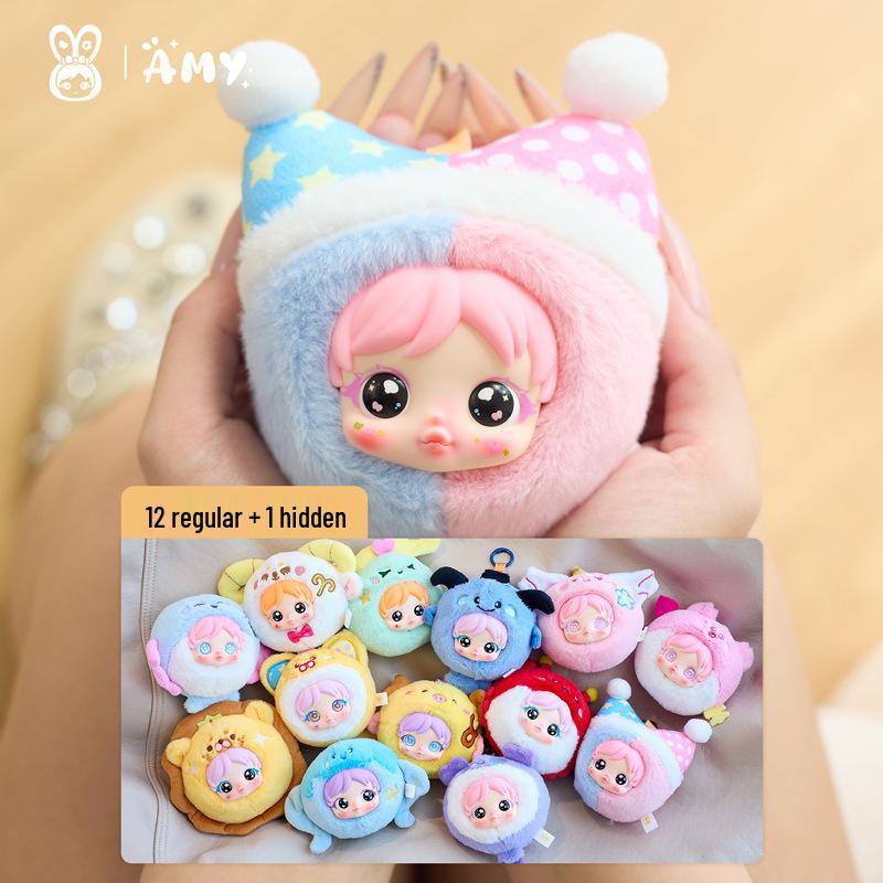 Three Little Hairs (Samuel) Mini Plush Animal Doll Blind Box - Cute, Creative, Funny Ornament
