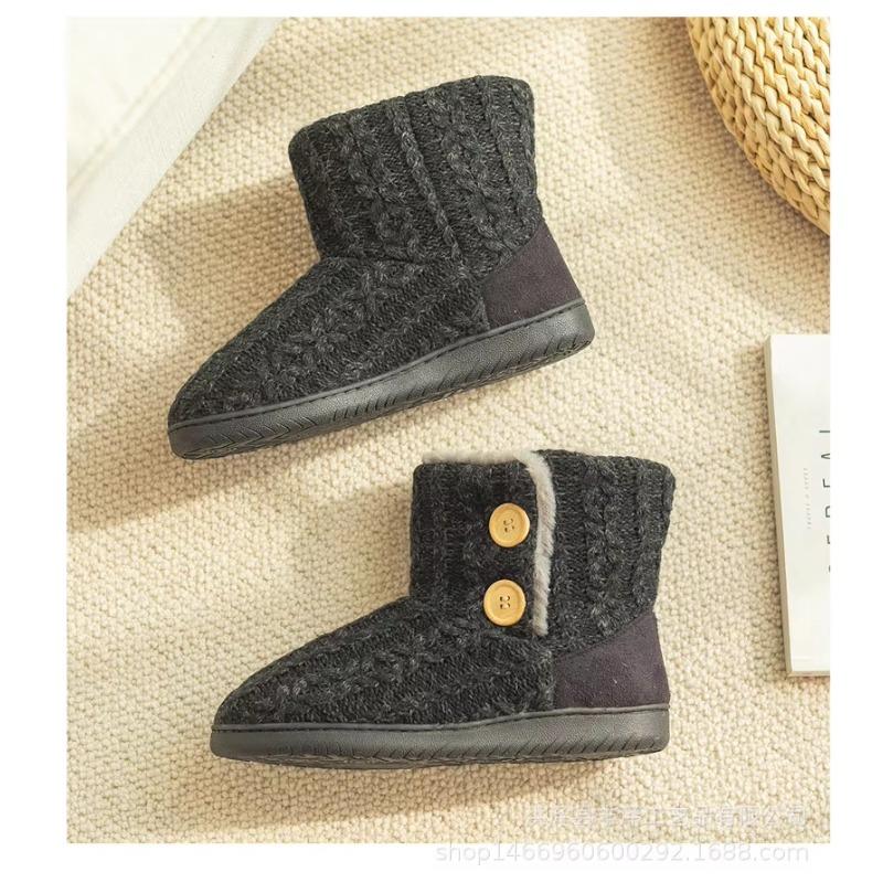 Теплые зимние пинетки для женщин и мужчин, тапочки-пинетки, плюшевые, для дома и улицы