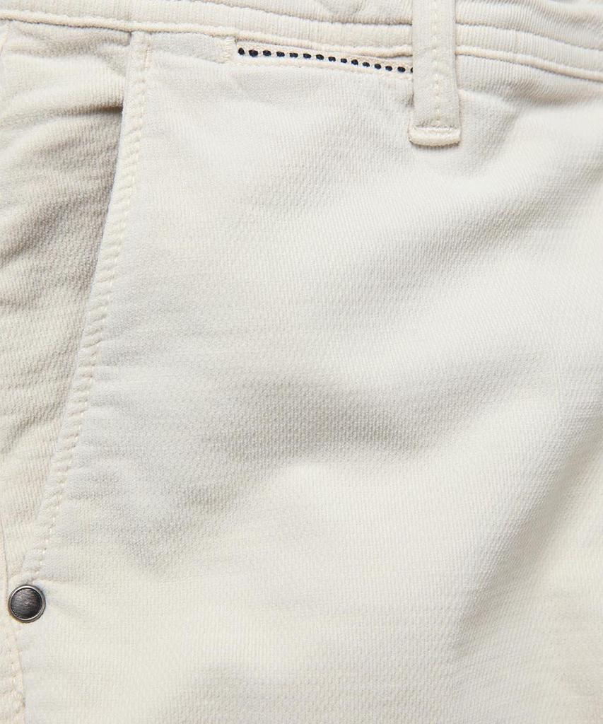 PANICALE Regular Slim Fit Textured Cotton Pants [Ivory]