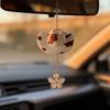 Ковбойская шляпа Автомобильный подвесной орнамент Коровья расцветка Подвеска на зеркало заднего вида Цветочный шарм Декор салона автомобиля Подарок