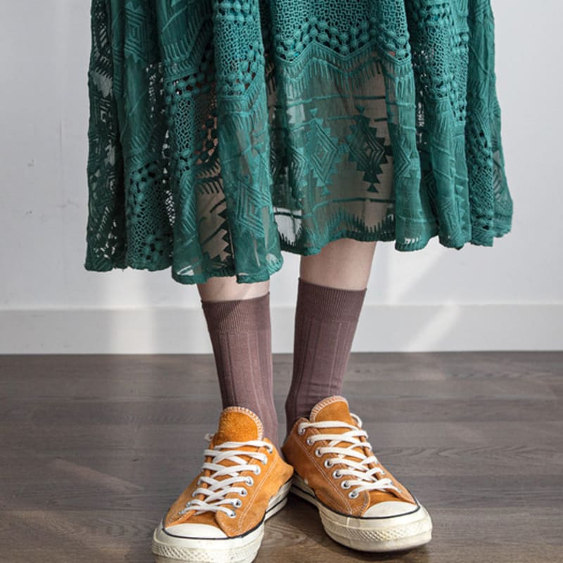 REDSSOCKSOO rss signature lip socks rssw095_BROWN