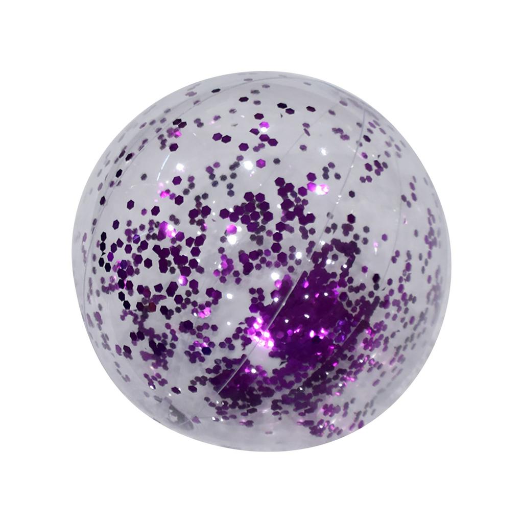 40CM PVC Inflatable Sequin Beach Ball Sports Luminous Ball