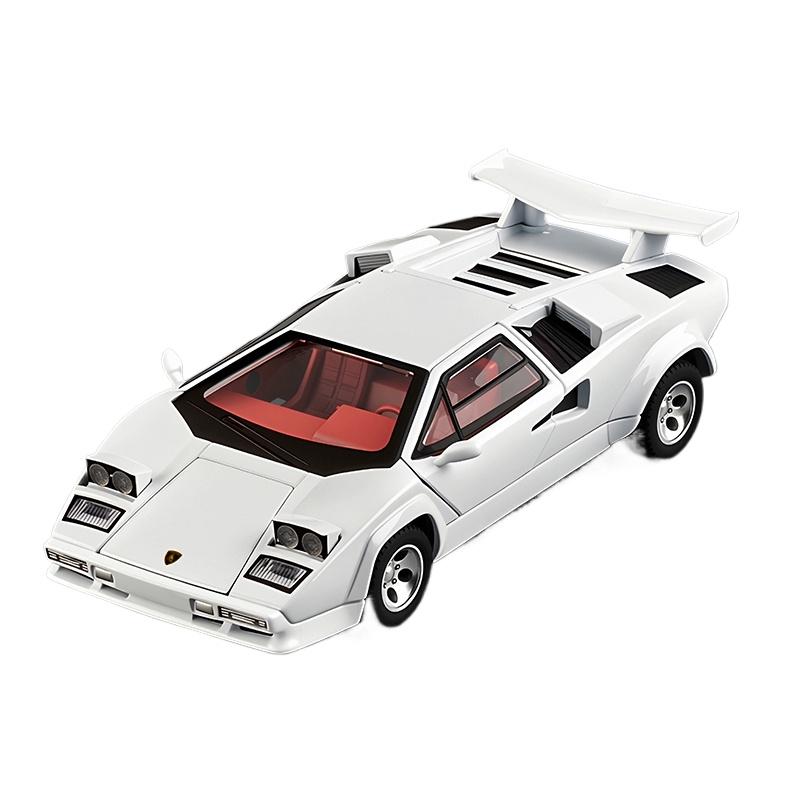 1/32 Lamborghini Countach LP5000s Сплав Модель Спортивного Автомобиля Литые Металлические Гоночные Автомобили для Трека Модель Транспортных Средств Симуляция Звук Свет Детская Игрушка Подарок
