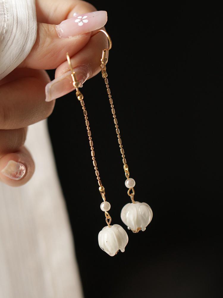 Серьги-подвески Ханфу «Ландыш» - Аксессуары Чонсам в древнем стиле для женщин