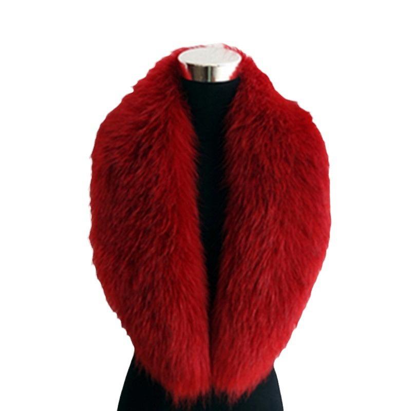 1Pc Women Thicker Shawl Warm Faux Fur Fluffy Scarf Winter Leather Collar
