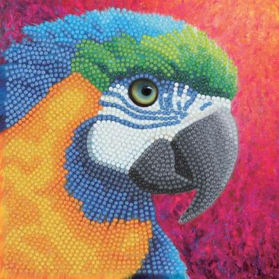 Картина Crystal Art для выкладывания стразами - Попугай - 18 x 18 см