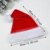 Pom Pom Plush Christmas Hat Faux Fur Trim Festive Santa Cap Christmas Santa Hat  Christmas Parties