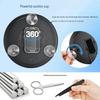 6-Inch Rechargeable LED Magnifying Fill Light: 360° Rotating Stand with 10x/20x/30x Magnification & Makeup Mirror