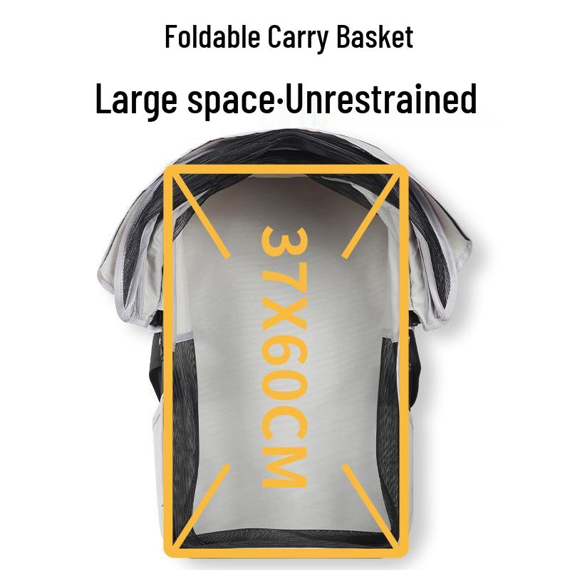 Высококлассная складная коляска для питомцев для корги, кошек и маленьких собак - Легкая, многофункциональная, с ручным управлением.