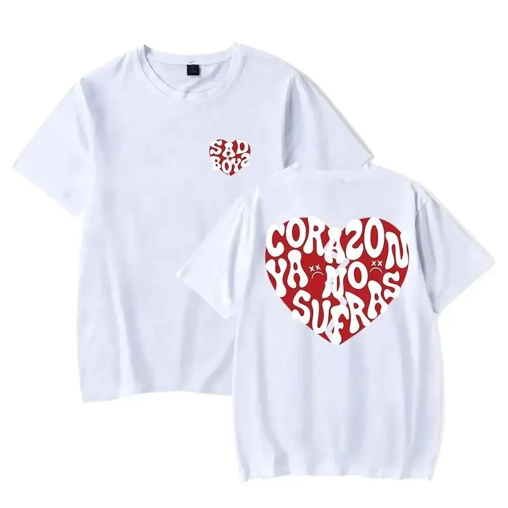 Футболка Junior H No Sufras футболки Sad Boyz Tour Top Летняя женская мода повседневная уличная одежда с коротким рукавом женская одежда